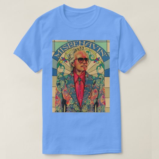 falsches Verhalten Retrofarbe TShirt (Design vorne)