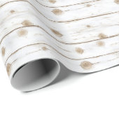 Falsches Weißholz Geschenkpapier (Rolleneckpunkt)