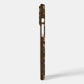 Falsches westliches Holzschnitzmuster gekachelt  Case-Mate iPhone Hülle (Rückseite / Links)