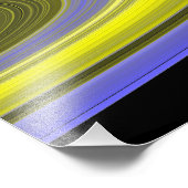 Falschfarbenbild der Ringe des Saturns Fotodruck (Ecke)