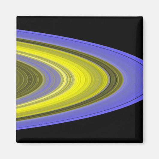 Falschfarbenbild der Ringe des Saturns Magnet (Vorne)