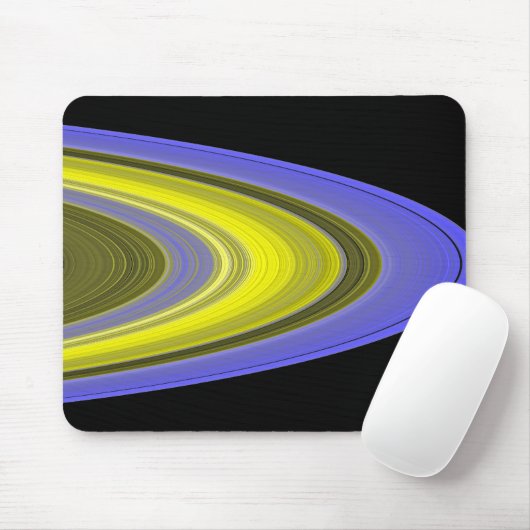 Falschfarbenbild der Ringe des Saturns Mousepad (Mit Mouse)