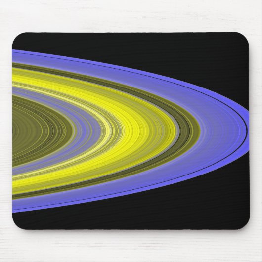 Falschfarbenbild der Ringe des Saturns Mousepad (Vorne)