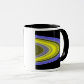 Falschfarbenbild der Ringe des Saturns Tasse (VorderseiteRechts)