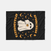 Falschheit und Tabellenkalkulation Halloween-Buchh Fleecedecke (Vorderseite (Horizontal))