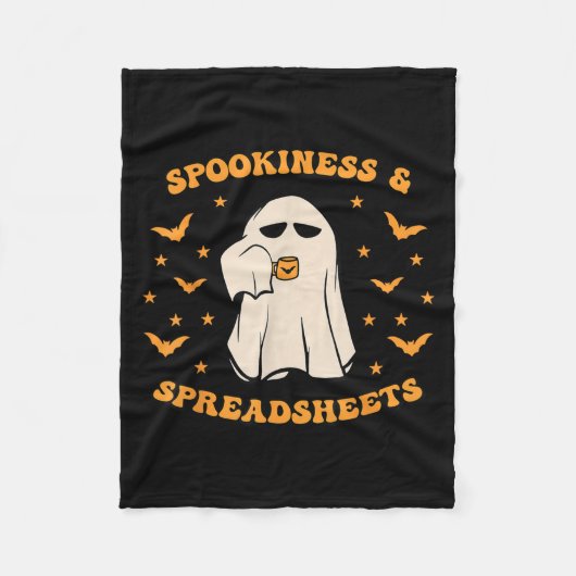 Falschheit und Tabellenkalkulation Halloween-Buchh Fleecedecke (Vorderseite)