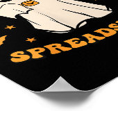 Falschheit und Tabellenkalkulation Halloween-Buchh Poster (Ecke)