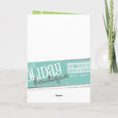 FALSCHKARTE :: Schneeflockensezierung 1 Feiertagskarte (Rückseite)