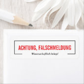 Falschmeldung Aufkleber (Insitu)