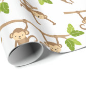 Fälschungspapier für verspielte Affen Geschenkpapier (Rolleneckpunkt)