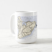 False Albacore Montauk Chart Kaffeetasse (Vorderseite Links)