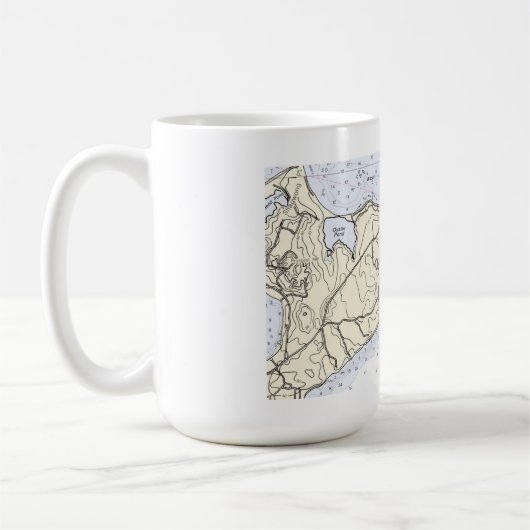False Albacore Montauk Chart Kaffeetasse (Links)