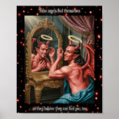 False Angels Fool Themselves Poster Print Wall Art (Vorne)