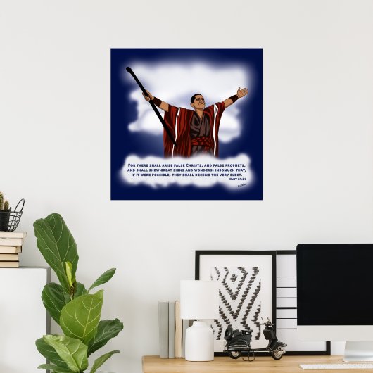 False Christ (Obama) Poster (Heimbüro)