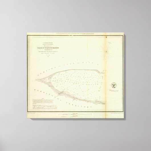 False Dungeness Harbour, Wash Leinwanddruck (Vorderseite)