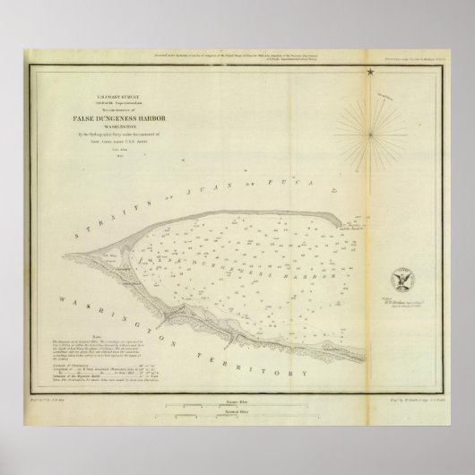 False Dungeness Harbour, Wash Poster (Vorne)