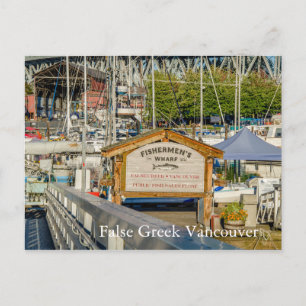 False Griechisch Vancouver BC Postkarte