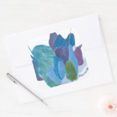 False Indigo I Quadratischer Aufkleber (Umschlag)