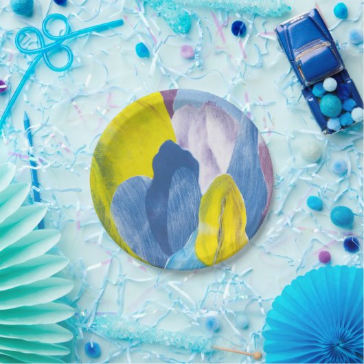 False Indigo III Pappteller (Party)