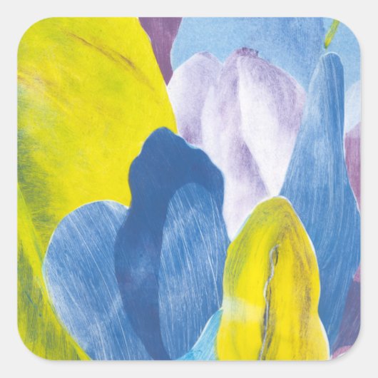 False Indigo III Quadratischer Aufkleber (Vorderseite)