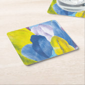 False Indigo III Rechteckiger Pappuntersetzer (angewinkelt)