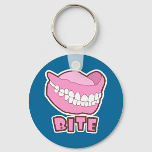 False Teeth Dentures Bite Schlüsselanhänger