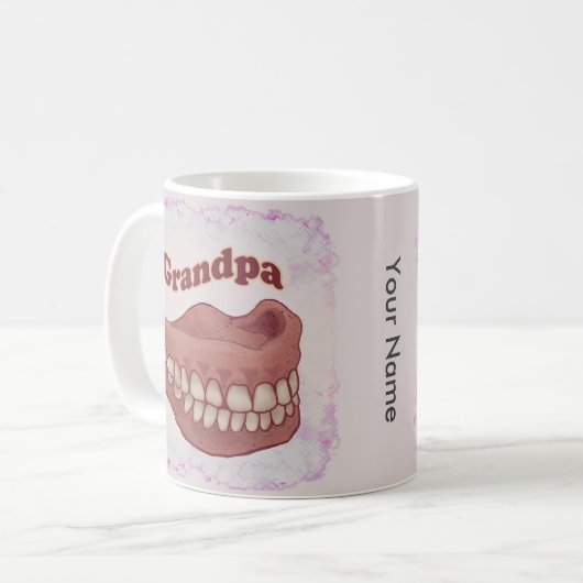 False Teeth Grandpa Kaffeetasse (Vorderseite Links)