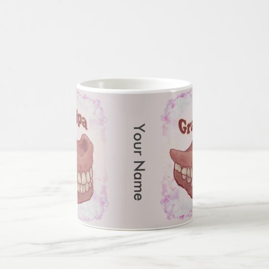 False Teeth Grandpa Kaffeetasse (Mittel)