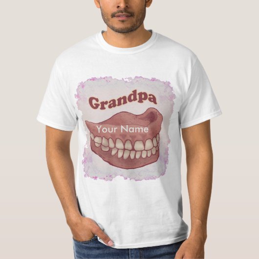 False Teeth Grandpa T-Shirt (Vorderseite)