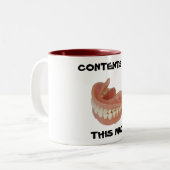 FALSE TEETH KEEPER TASSE (GREAT GIFT) (Vorderseite Links)