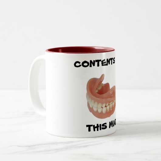 FALSE TEETH KEEPER TASSE (GREAT GIFT) (Vorderseite Links)