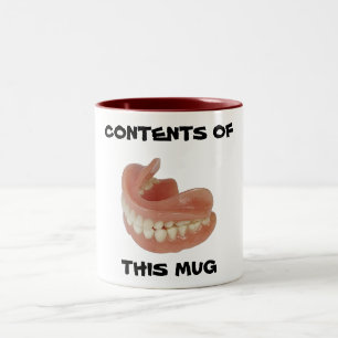 FALSE TEETH KEEPER TASSE (GREAT GIFT)