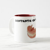 FALSE TEETTE KEEPER-TASSE ZWEIFARBIGE TASSE (Vorderseite Links)