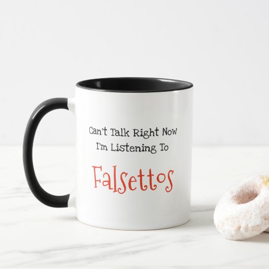 Falsettos-Tasse Tasse (Mit Donut)