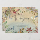 FALSFALL | Erntedank-Abendessen Party Einladung (Vorne/Hinten)