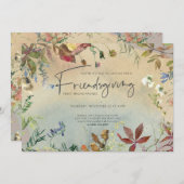 FALSFALL | Wasserfarbenfreundes Fest Einladung (Vorne/Hinten)