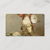 Falstaff mit dem Körper von Hotspur, c.1786 (Öl an Visitenkarte (Rückseite)