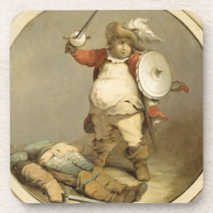 Falstaff mit dem Körper von Hotspur, c.1786 (Öl  Getränkeuntersetzer