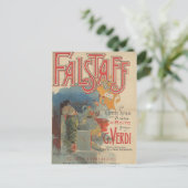 Falstaff opera poster (Paris première 1894) Postkarte (Stehend Vorderseite)