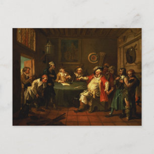 Falstaff Prüfung seiner Rekruten von Henry IV Postkarte