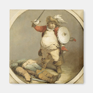 Falstaff with the Body of Hotspur, c.1786 (Öl auf Magnet