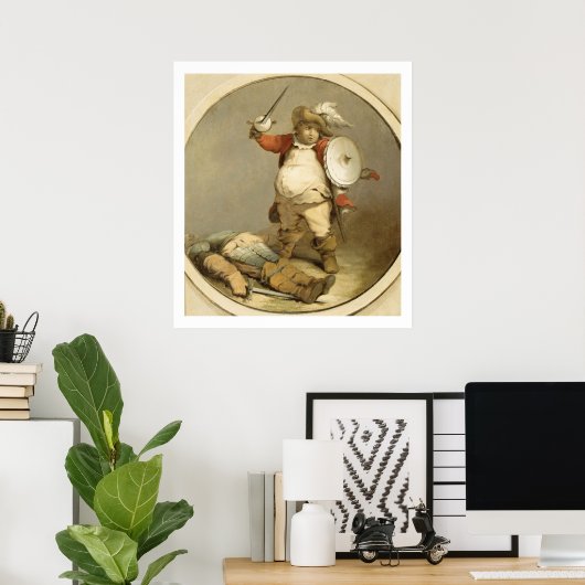 Falstaff with the Body of Hotspur, c.1786 (Öl auf Poster (Heimbüro)