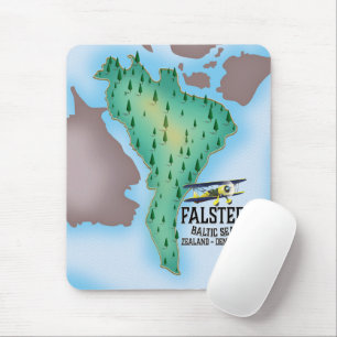 Falster Insel Dänemark Reiseplakat. Mousepad