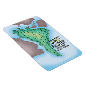 Falster Island Denmark Reiseplakat. Magnet (Rechte Seite)