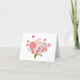 Faltbare florale Karte