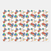 Faltblatt für das bunte Spielzeug von Jungen Geschenkpapier Set (Vorderseite 3)