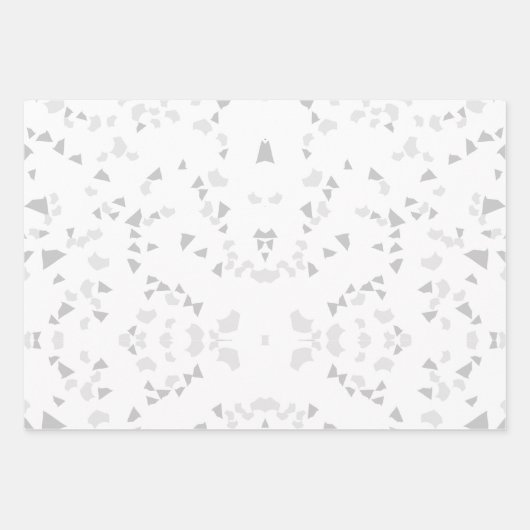 Faltblatt für schwarz-weiße Terrazzo Geschenkpapier Set (Vorderseite 3)