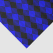 Faltblatt Harlequin-Blau-Schwarz-GEWEBE Seidenpapier (Ausschnitt)