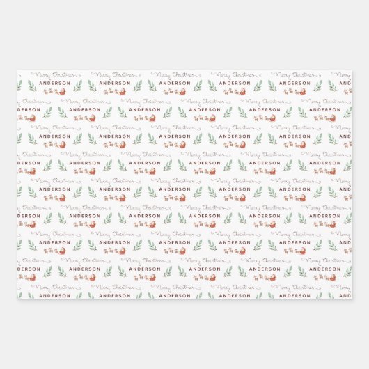 Faltblätter für den Santa North Pole Geschenkpapier Set (Vorderseite 2)