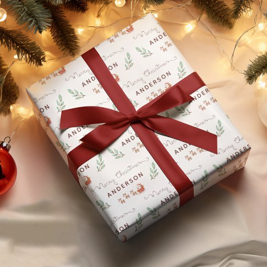 Faltblätter für den Santa North Pole Geschenkpapier Set